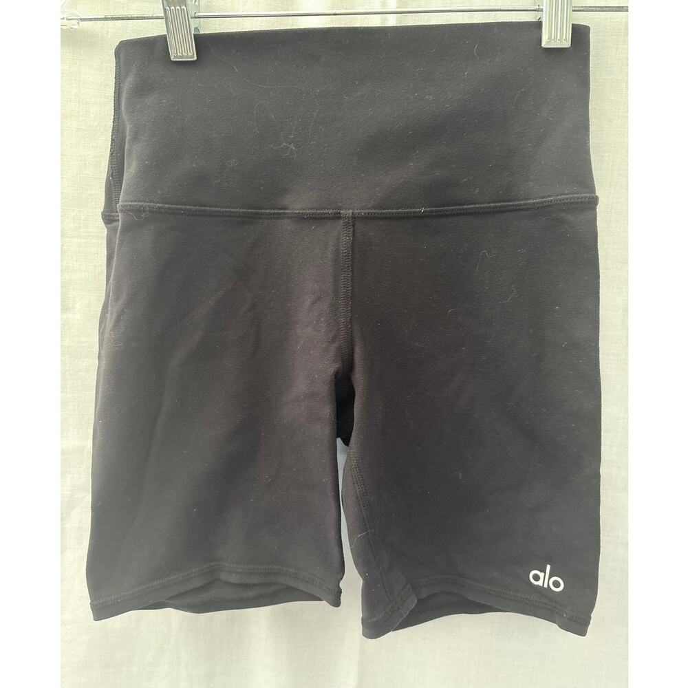 Alo Yoga Black Biker Shorts Size Small Athletic Sporty Workout